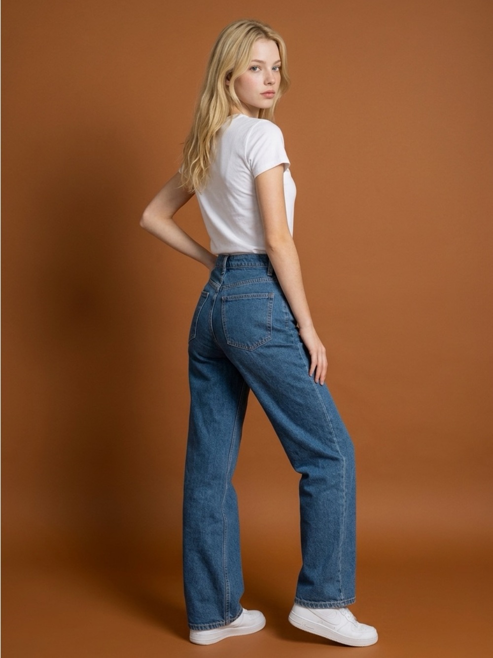 Target Women's Straight-Leg Jeans - Blue Denim